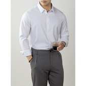 商务休闲通勤免烫寸衫 60S竹纤维桑蚕丝长袖 秋季 2025新款 衬衫 男士