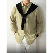 男士 长袖 秋季 Jinkou高支纱天丝莱赛尔老钱风衬衫 2025新款 口袋慵懒