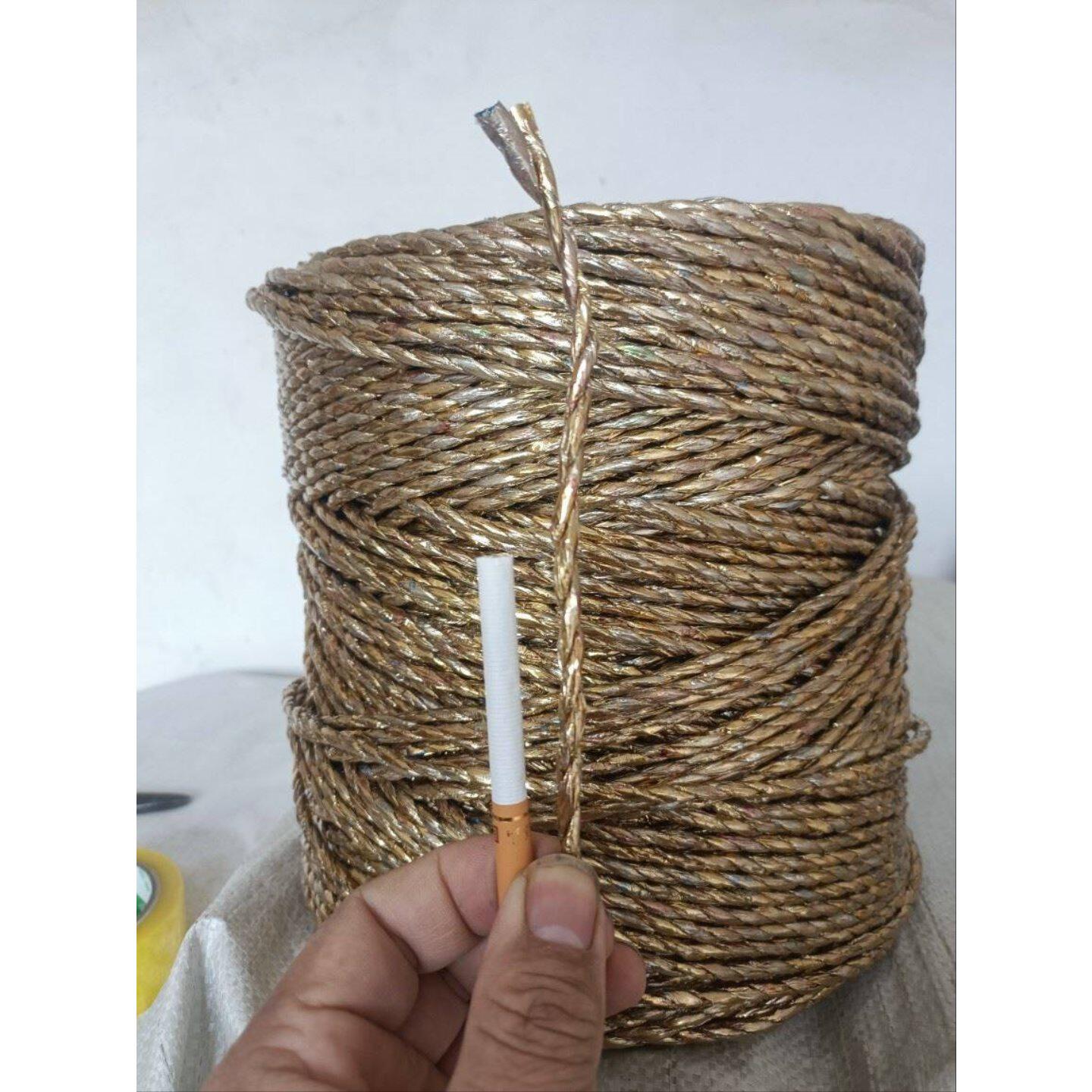 黄金绳防晒废纸打包绳塑料捆绑绳电化铝吊秧绳大棚压膜绳农用养殖