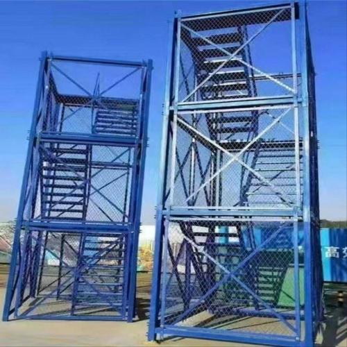 安全梯笼施工安全爬梯基坑防护通道建筑箱式防护网安全梯笼