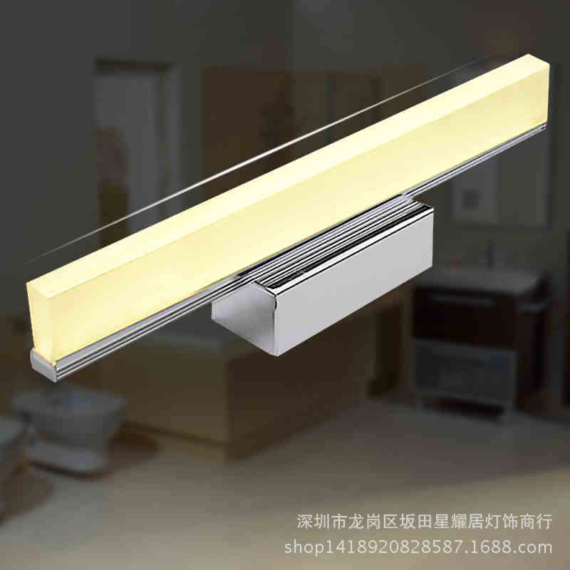 跨境  LED镜前灯 简约现代 浴室灯卫生间不锈钢化妆镜壁灯