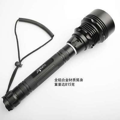 潜水手电筒夜潜赶海水下补光26650超亮P90强光蛙人黄光照明灯
