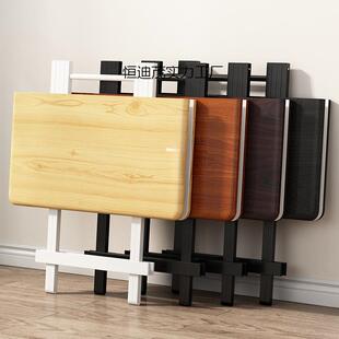 可折叠餐桌宿舍学生便携式小方桌出租屋人造板方形饭桌便宜简易