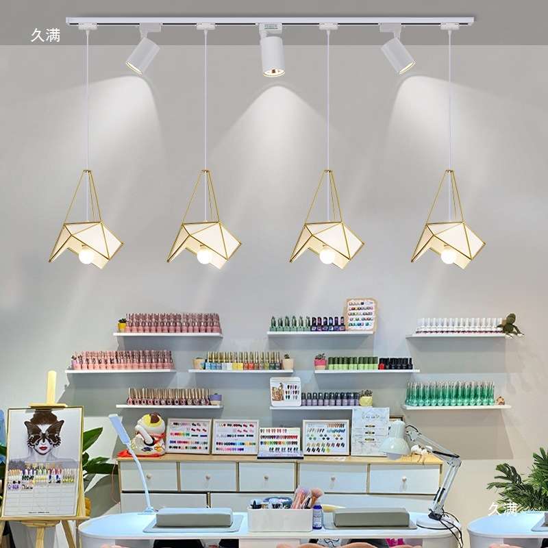 服装店吊灯创意个性橱窗美甲店吧台店铺商用网红灯餐饮轨道式灯具