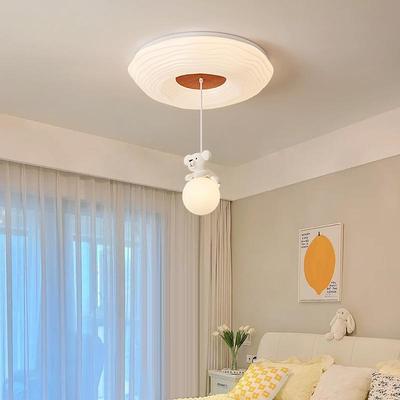 儿童房吸顶灯现代简约2025新款创意卡通可爱趴趴熊卧室灯房间灯具