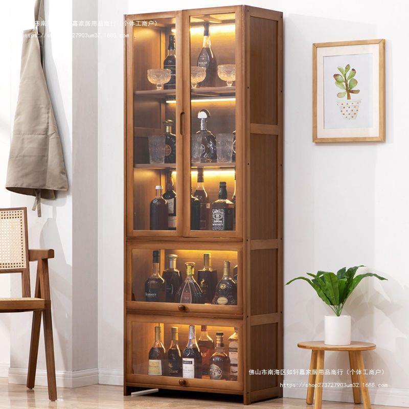 酒柜隔断柜现代简约红酒柜展示柜落地靠墙储物柜家用酒架陈列烟柜