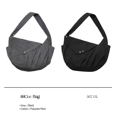 ARCcc 飞碟流浪包磁吸扣翻盖单肩斜跨邮差包男女通勤包