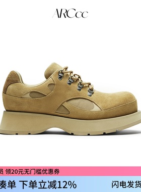 ARCcc Mobius A04 登山德比鞋大黄靴 翻毛皮休闲增高圆头秋冬皮鞋