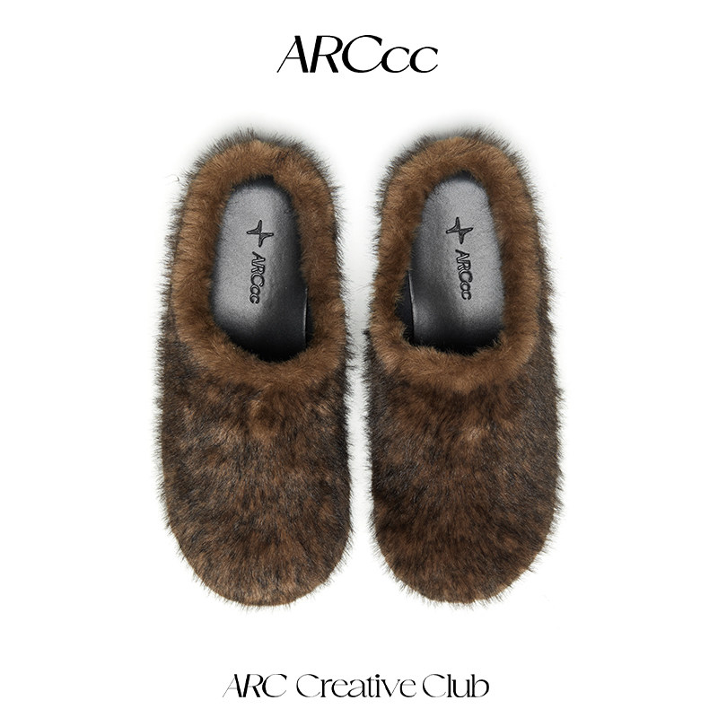 【即将上线】ARCcc WMNS BS02 毛毛穆勒鞋 一脚蹬包头拖鞋