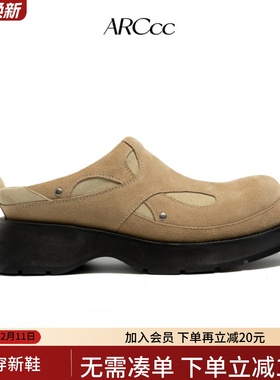 ARCcc Mobius A03 穆勒鞋一脚蹬德比拖鞋增高厚底包头半拖鞋秋冬