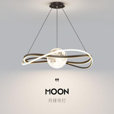 意式极简客厅主灯简约现代月球吸顶灯创意个性餐厅卧室灯2025新款