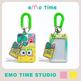 emo海绵宝宝派大星和章鱼哥卡套学生情侣饭卡校园公交地铁证件套