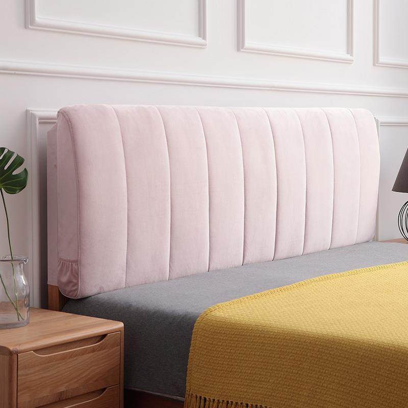 床头靠垫大靠背双人欧式卧室贴墙自粘硬海绵防撞头可固定绑带拆洗
