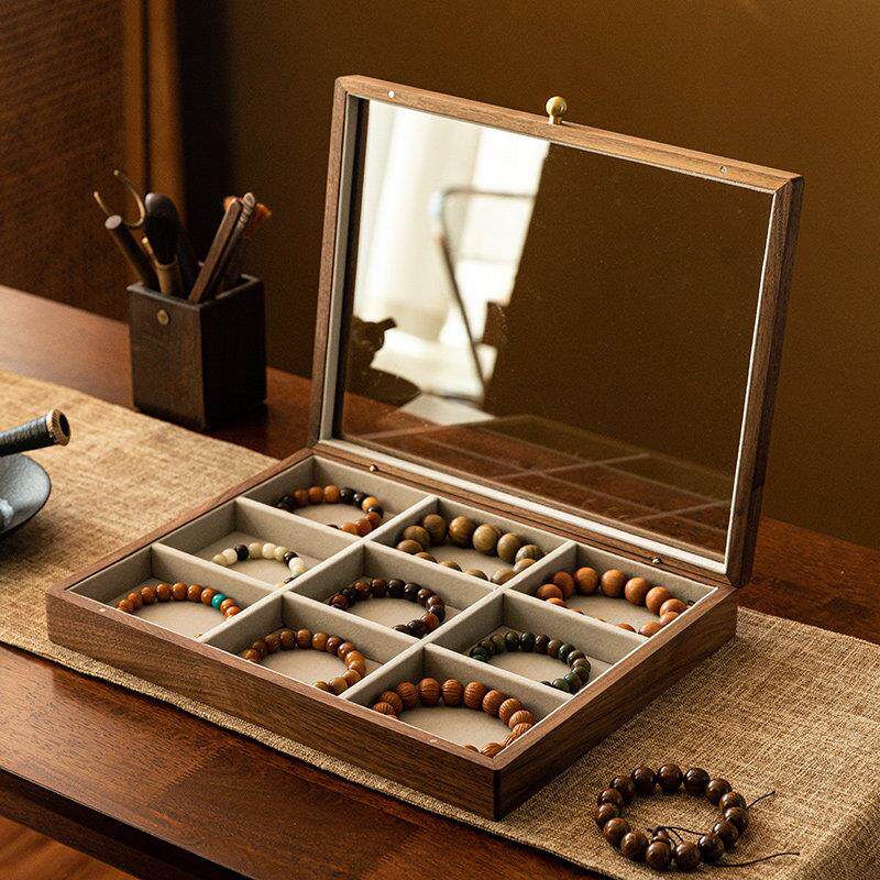 文玩手串盒收纳盒子手镯首饰盒大容量手錬高级感吊坠珠宝生日礼物