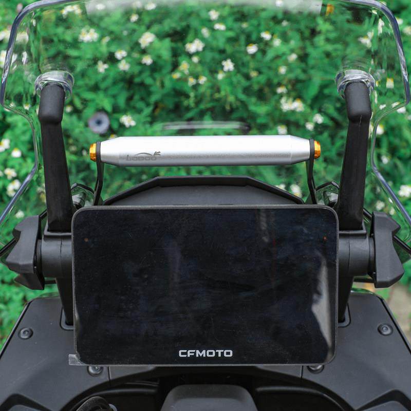 LOBOO萝卜摩托车导航支架适用于春风800MT改装风档手机导航拓展杆