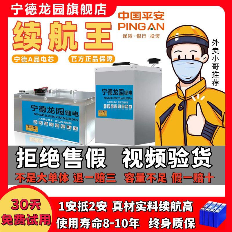 宁德磷酸铁锂72v电动车48v锂电池三轮四轮车60v专用外卖家用通用