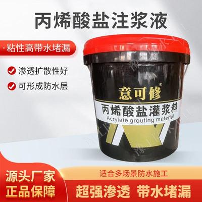 丙烯酸盐注浆机料高压水固化防水AB灌浆料双液双组份补漏配件材料