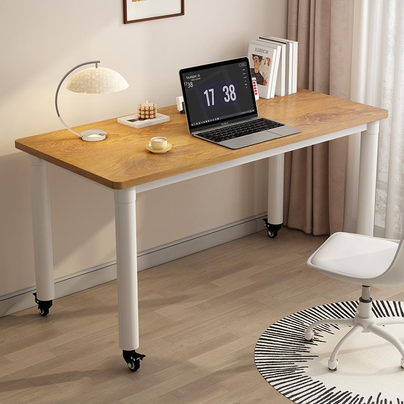 桌子可移动学习桌工作台小户型简易办公桌卧室家用带轮书桌电脑桌