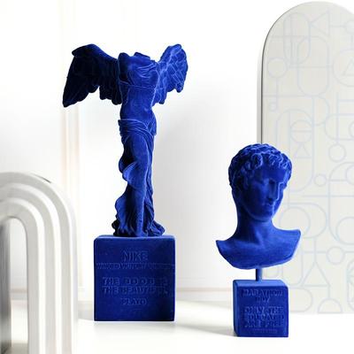 胜利女神植绒石膏树脂现代北欧式ins风格sophia艺术品雕塑像摆件