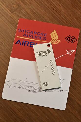 CF新加坡航空空客A380蒙皮钥匙扣