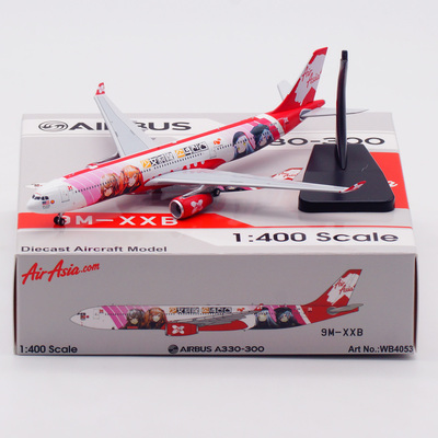 AV飞机模型WB4053亚洲航空9M-XXB
