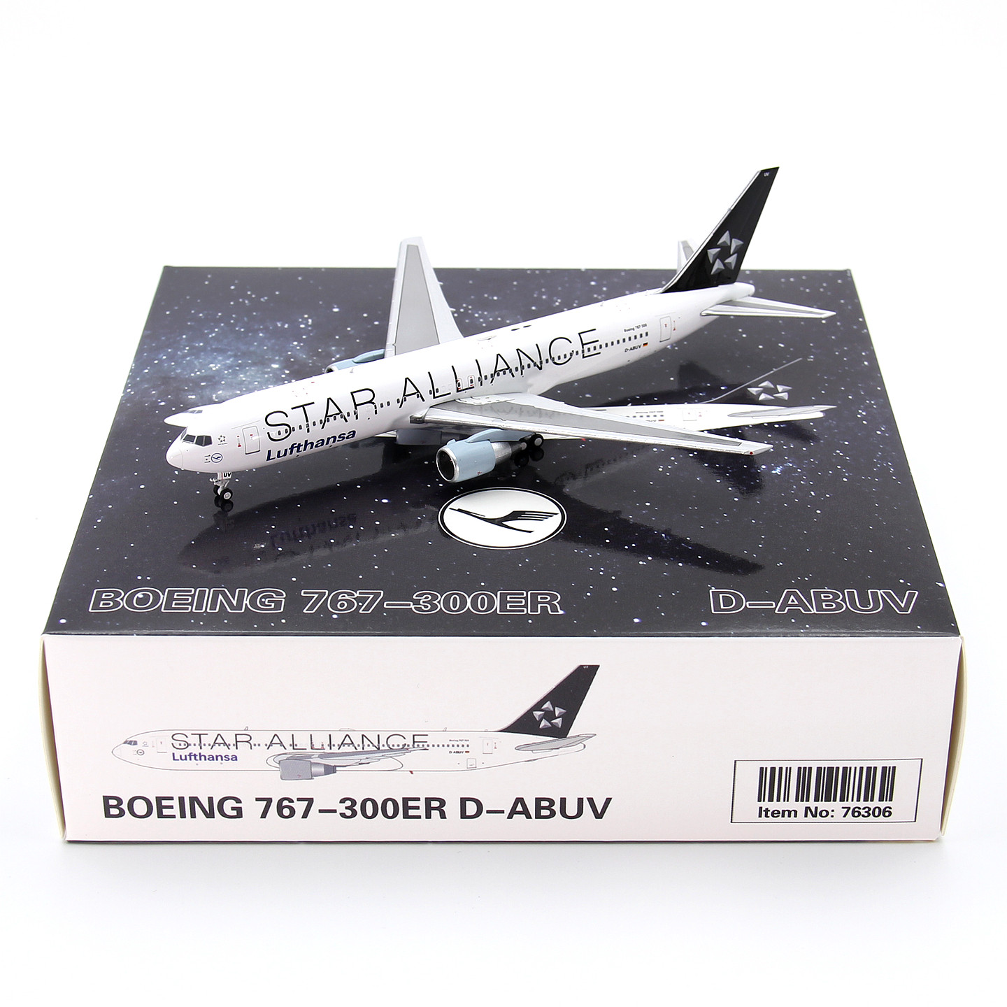 GeminiStar 76306汉莎航空波音B767-300ER D-ABUV客飞机模型1/400