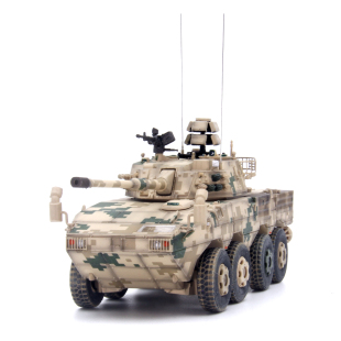 UNISTAR中国ZTL-11轮式突击炮沙漠数码迷彩 大八轮成品模型1/72