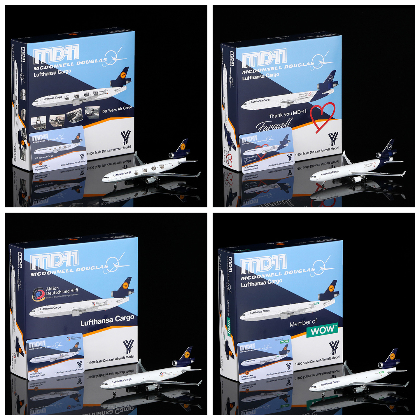 YY飞机模型汉莎航空麦道MD-11F