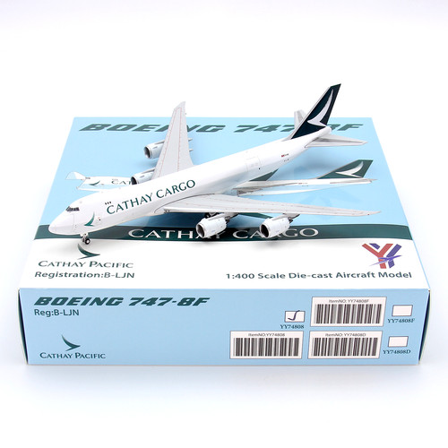 YY飞机模型1/400国泰航空B747-8F
