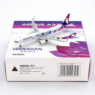 合金飞机模型1 Phoenix N216HA 夏威夷航空空客A321neo 400 04658