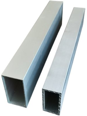 定制铝方管50501mm铝合金方管隔断铝材空心方形铝管矩形扁通 铝