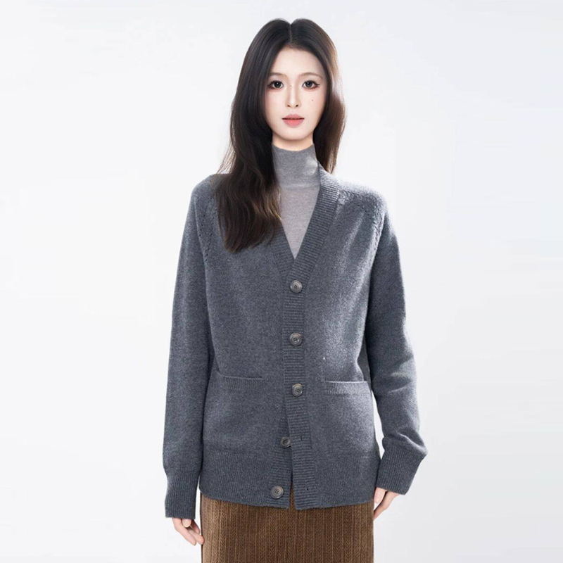 AMASS/阿玛施气质针织开衫外套女