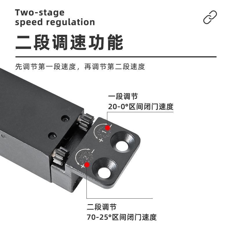 免开槽中轴旋转门五金木门铝框自动关门360度偏轴门地弹簧天地轴图片