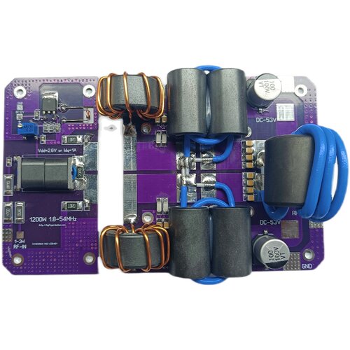 短波功放板HF放大器套件1200W功放板MRFX1K80H功放板BLF188放大器