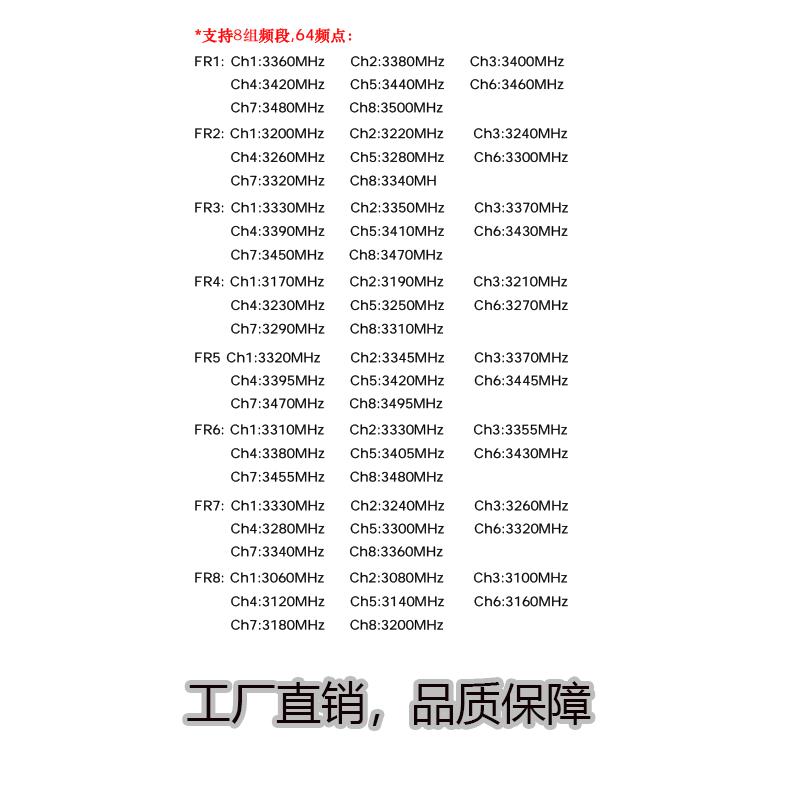 高端3.3G RX3364 FPV图传模组 模拟无线音视频传输接收模组/模块