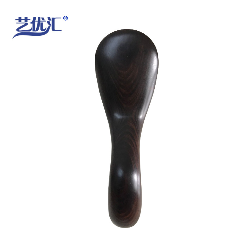 妙手弯月勺新大脚丫黑檀木拨针点穴笔按摩器按摩锥棍筋棍针经络通