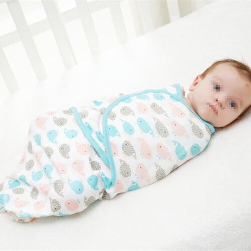 SWADDLE婴儿精梳棉襁褓包裹巾睡袋防惊跳新生儿抱被春夏用品