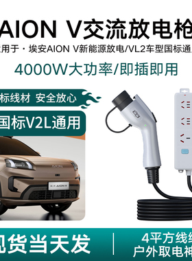 适用于埃安AION V霸王龙新能源汽车放电枪V2L取电器露营神器户外