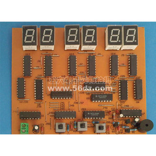 6位数字钟焊接套件数字时钟电路板制作电子技术学习散件TJ-56-134