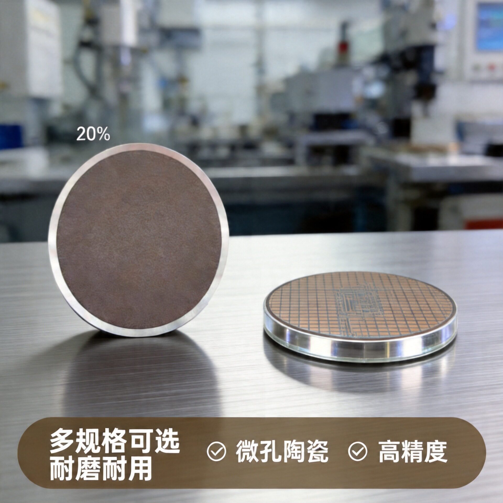 4-12寸微孔陶瓷材料吸盘 减薄盘 切割盘 (圆型 方型 异型可选)