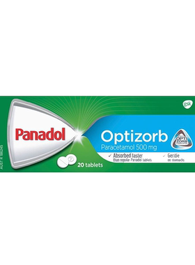 Panadol必理痛扑热息痛成人感冒喉咙痛退烧药澳洲进口特效止痛药
