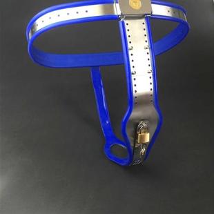 新品带锁上锁的安全铁内裤加锁女士E贞操裤女长期穿佩戴贞操锁定