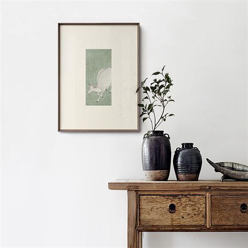 宋小辞x 新中式玄关装饰古风书房工笔挂画艺术客厅壁画鹿图片