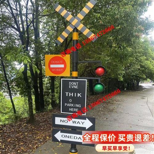 定制网红打卡拍照导向牌指路牌景区指引牌房地产路标公园方向标