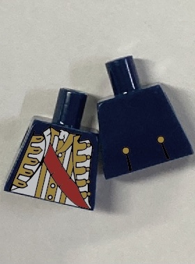 兼容乐高人仔身体复古海岛独角兽工作服警察赛车外套吊带杀肉旅游