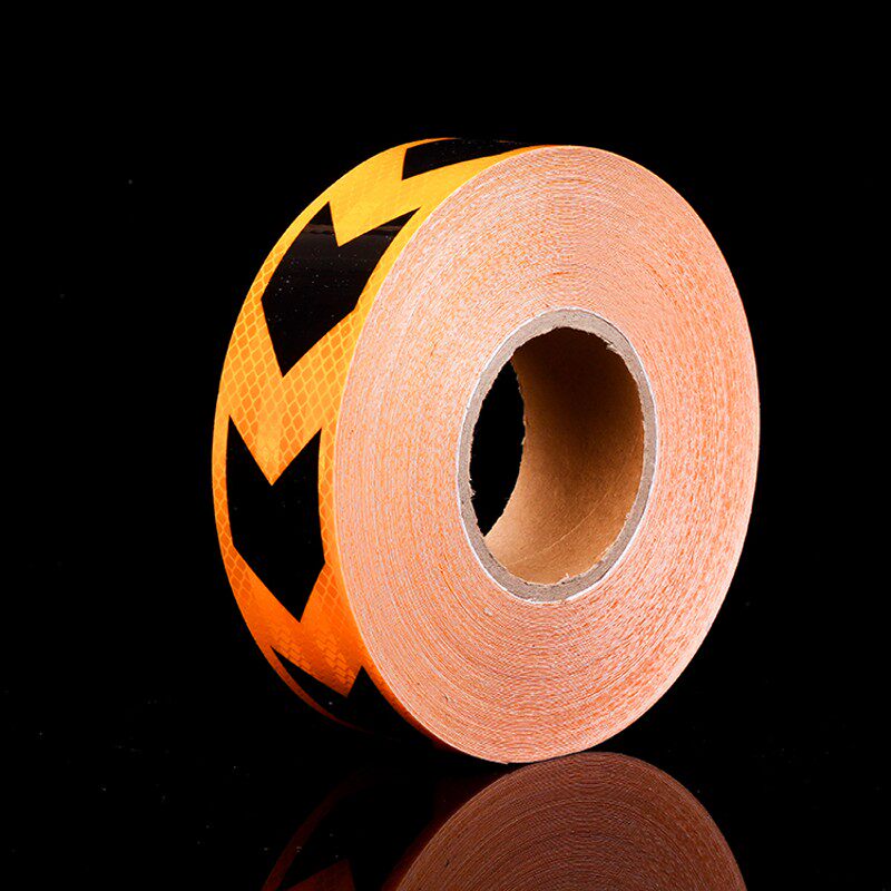 10CM箭头导向标大货车前保险杠反光贴条夜光防撞警示标识汽车贴纸