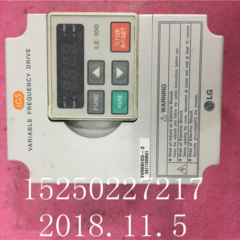 LG变频器 SV008IG5-2 0.75KW 220V 原装拆机 质量好 现货