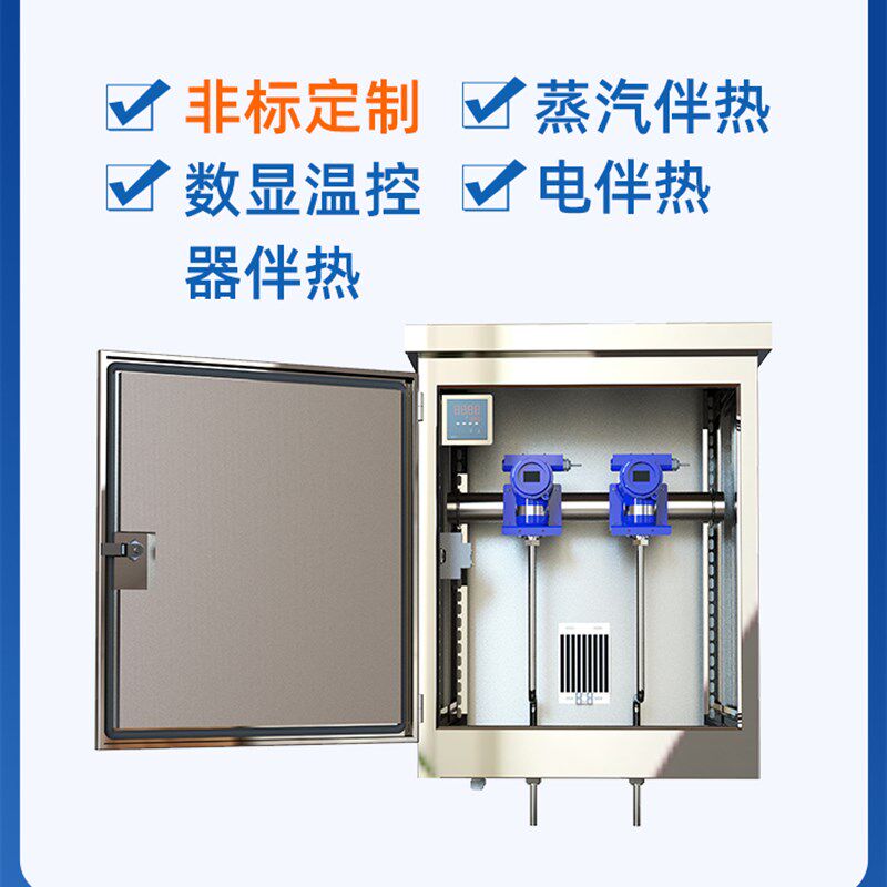 仪表保护保温箱304不锈钢碳钢喷塑成套引压管电伴热变送器加热箱