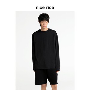 nice rice好饭 r.系列260G匹马棉休闲针织T恤 [商场同款]NCC02017