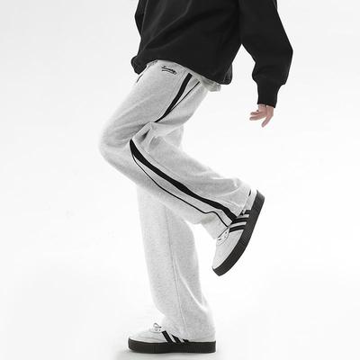 City Hipster卫裤男春秋季直筒宽松休闲运动裤美式潮牌重磅长裤子